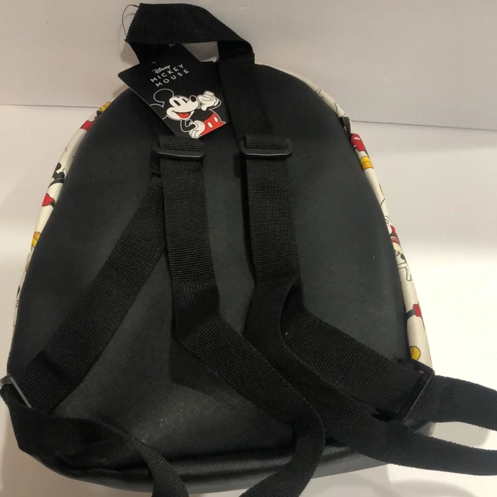 Disney Mickey Mouse off white Mickey Mouse printed backpack new‎